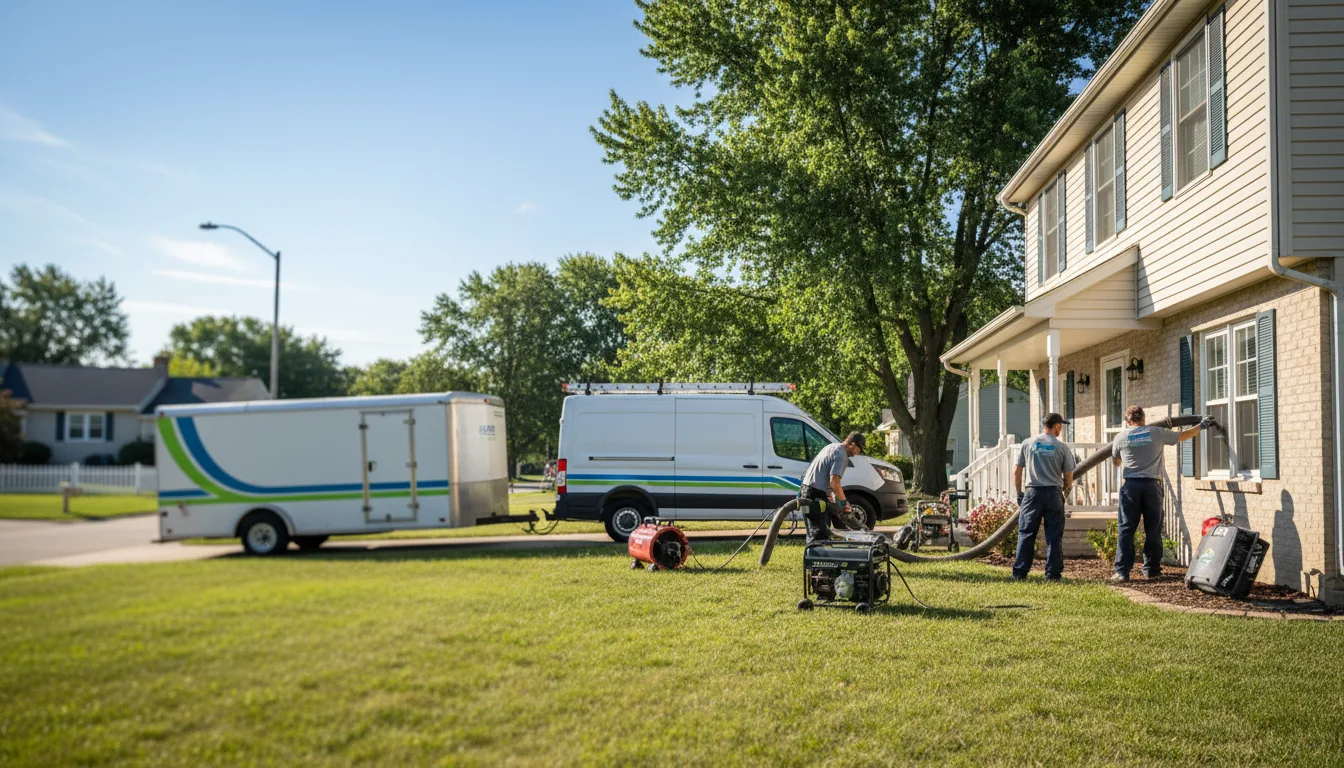 Flooded Basement Restoration And Cleanup With Repair in Patoka, IN near me